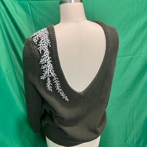 ba&sh green wool pullover sweater (lightly used)